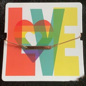 Pride gold tone bracelet